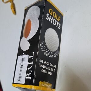 Golf Shots Shot Glasses Disguised as Golf Balls - White Set Of 3 ✨️5/$30